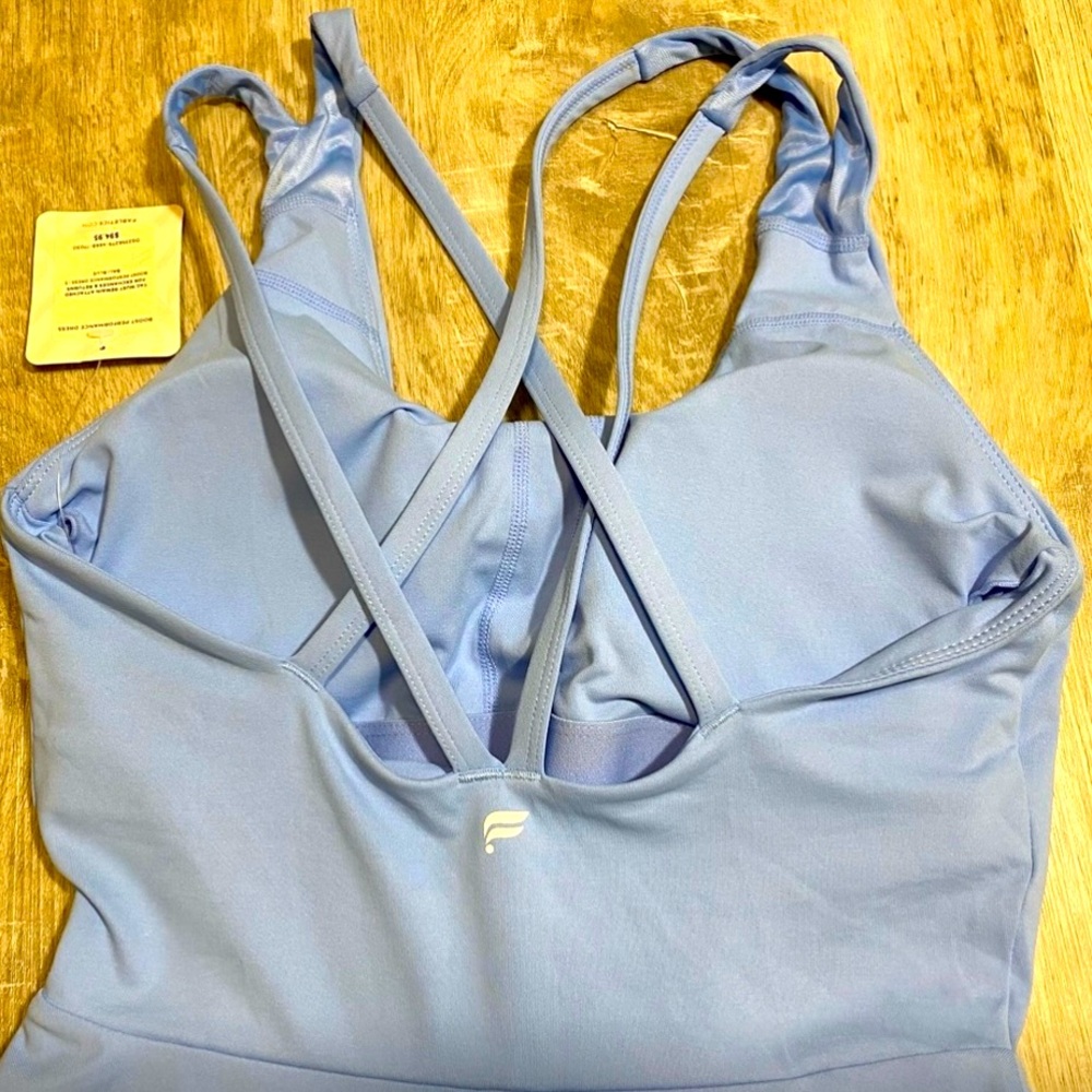 💫NWT Fabletics Women’s Boost Performance Sleevess Dress in Light Blue s - Picture 11 of 13